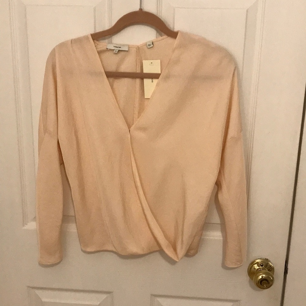 NWT Vince Wrap Blouse